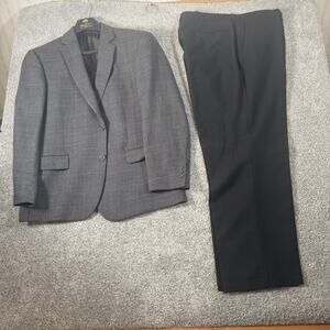 Vtg 90s Y2K Jean-Paul Germain 2Pc Suit 42S 38x29 Classic Menswear Old Money